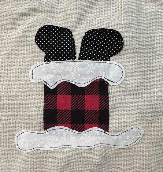 Santa in the chimney applique patterns