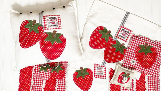Strawberry sampler applique patterns