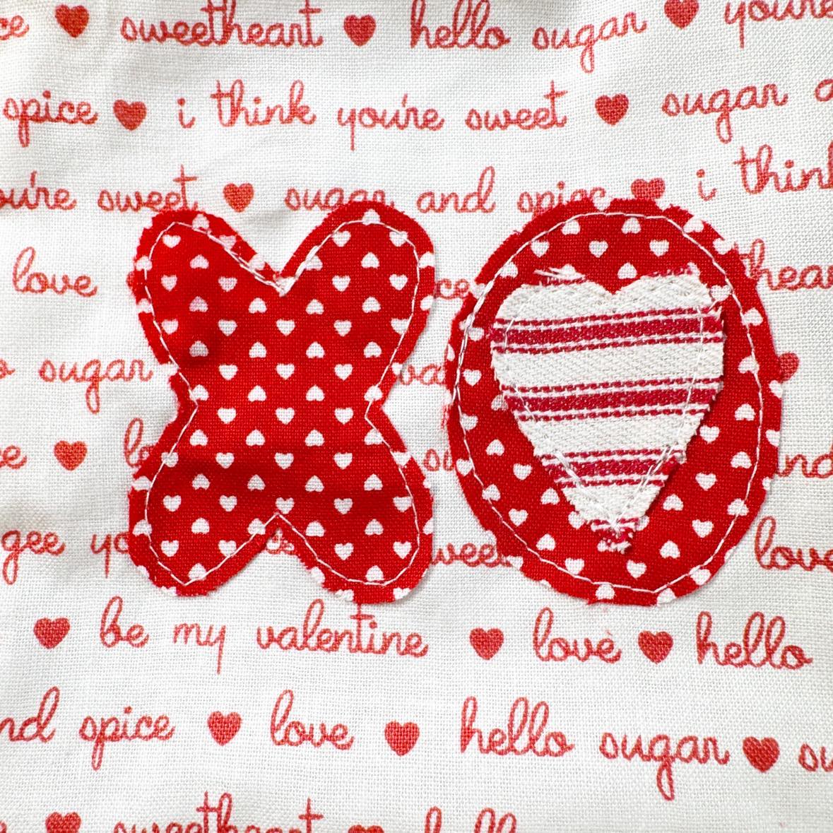 XO applique pattern