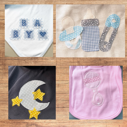 Baby bundle #2 applique pattern