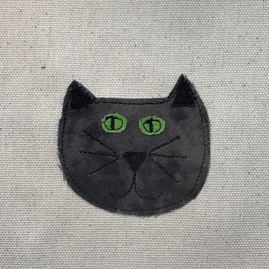 Cat face in 4 sizes applique patterns