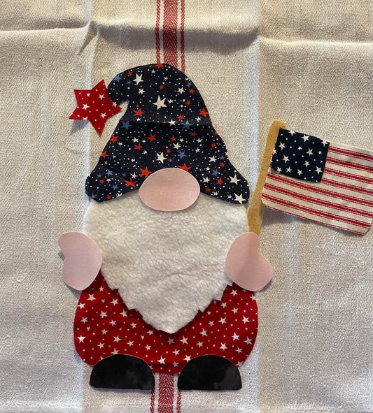 Patriotic Gnome Applique Pattern