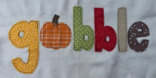 Gobble applique patterns
