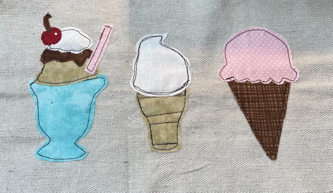 Ice cream applique patterns