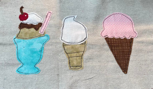 Ice cream applique patterns