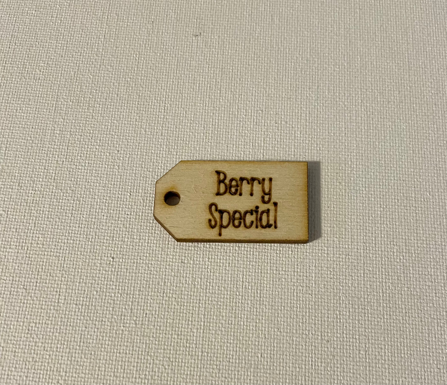 Berry Special wooden tag