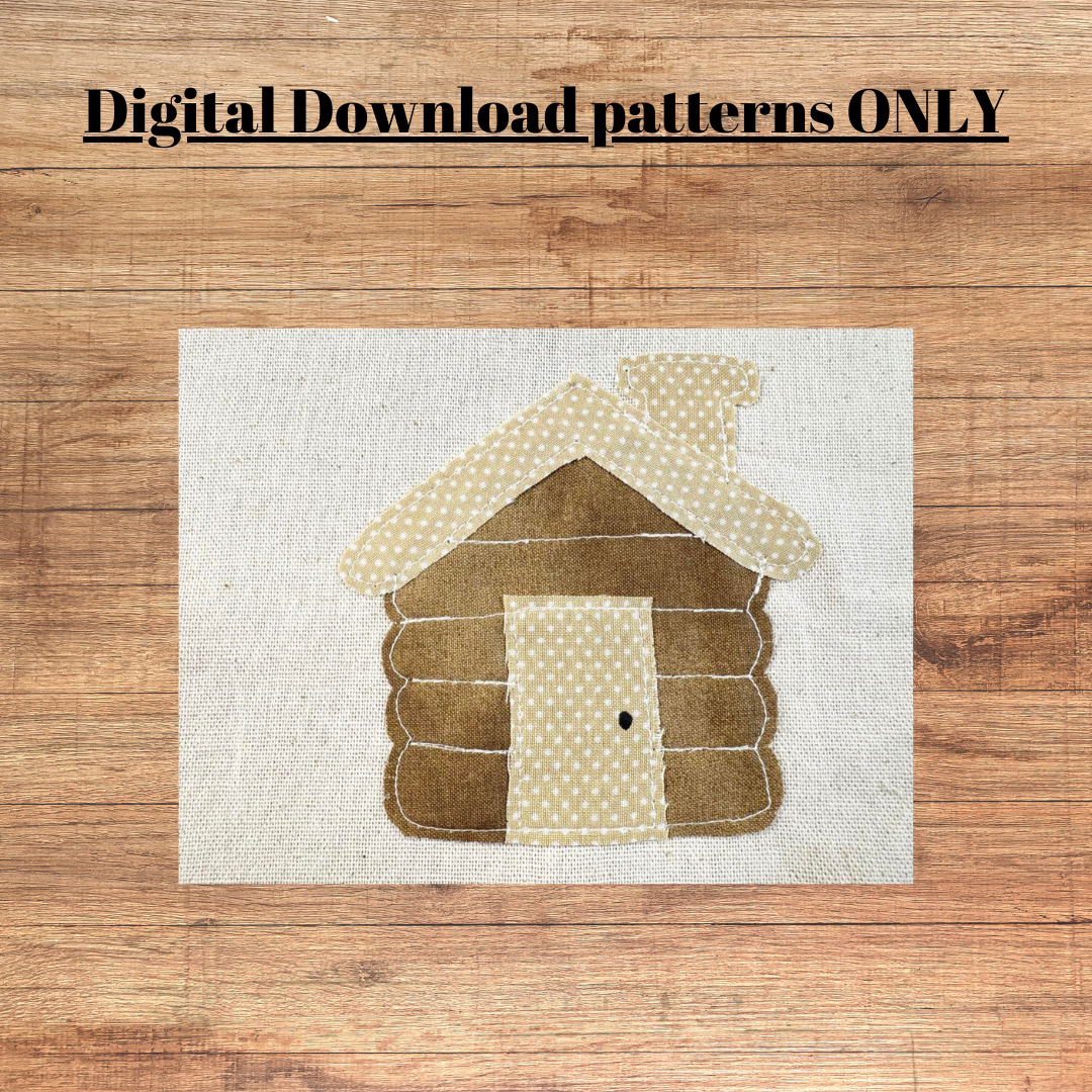 Log cabin applique pattern