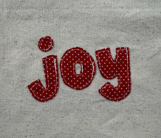 Lowercase font #1 applique patterns
