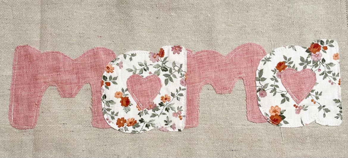 MOM, MAMA, MOMMY applique pattern