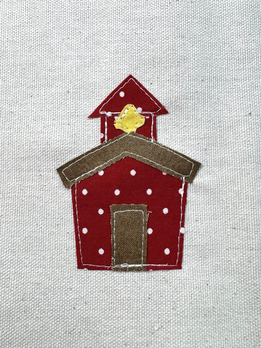 Schoolhouse applique pattern