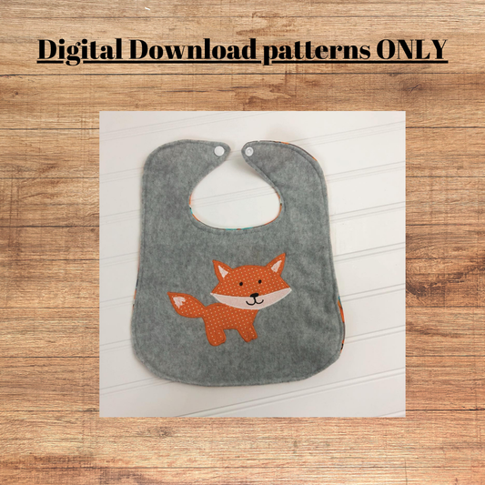 Standing fox applique pattern