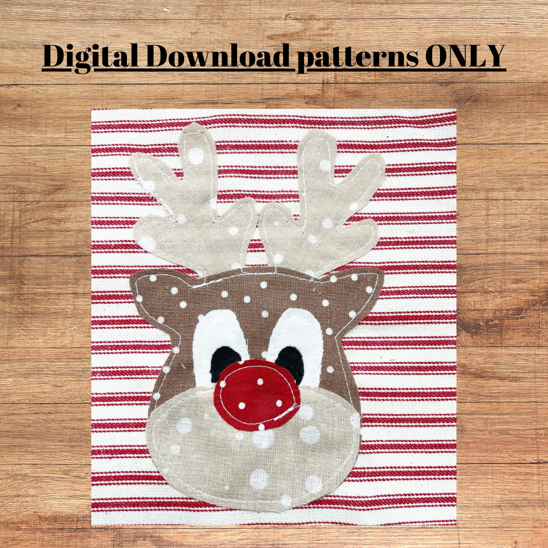 Reindeer applique pattern