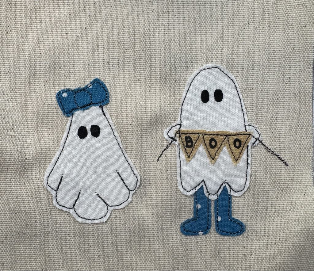 Whimsical ghosts applique patterns