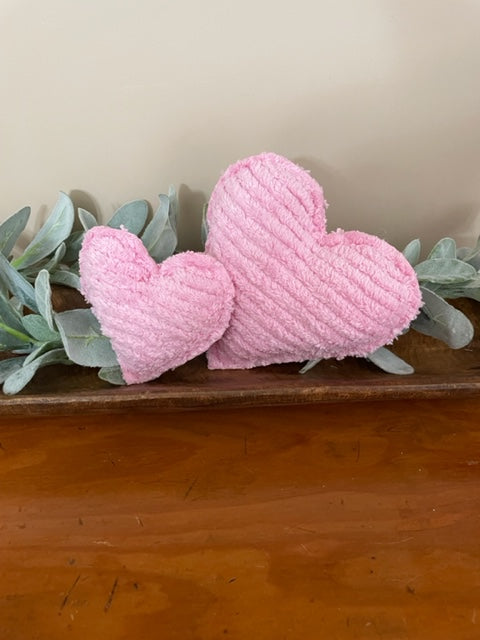 Pink Chenille Hearts